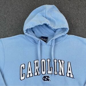 OVB UNC Carolina Tarheels Hoodie Mens Medium Blue Embroidered Medium Weight